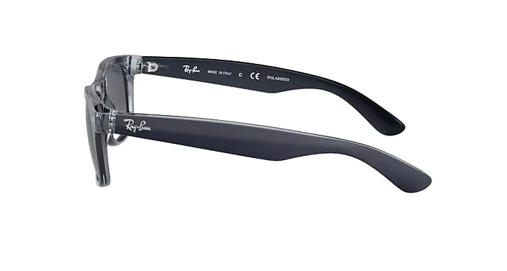 Ray-Ban New Wayfarer - Matte Blue On Transparent w/ Blue Gradient - Image 3