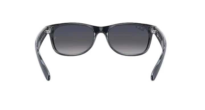Ray-Ban New Wayfarer - Matte Blue On Transparent w/ Blue Gradient - Image 4