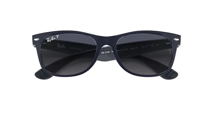 Ray-Ban New Wayfarer - Matte Blue On Transparent w/ Blue Gradient - Image 5