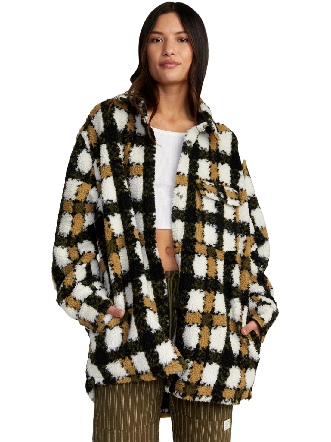 RVCA Birdie Shacket Flannel Jacket