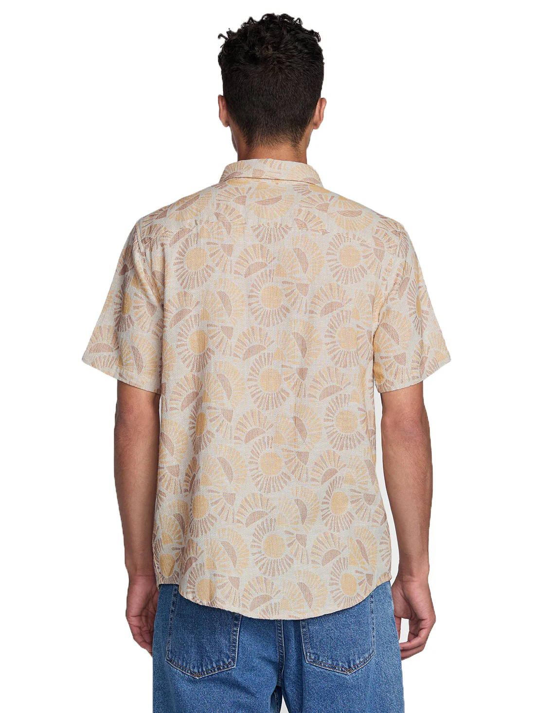 RVCA Exotica II Short Sleeve Shirt - Natural Sun - Image 2