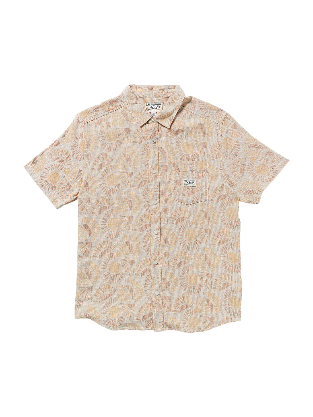 RVCA Exotica II Short Sleeve Shirt - Natural Sun - Image 3