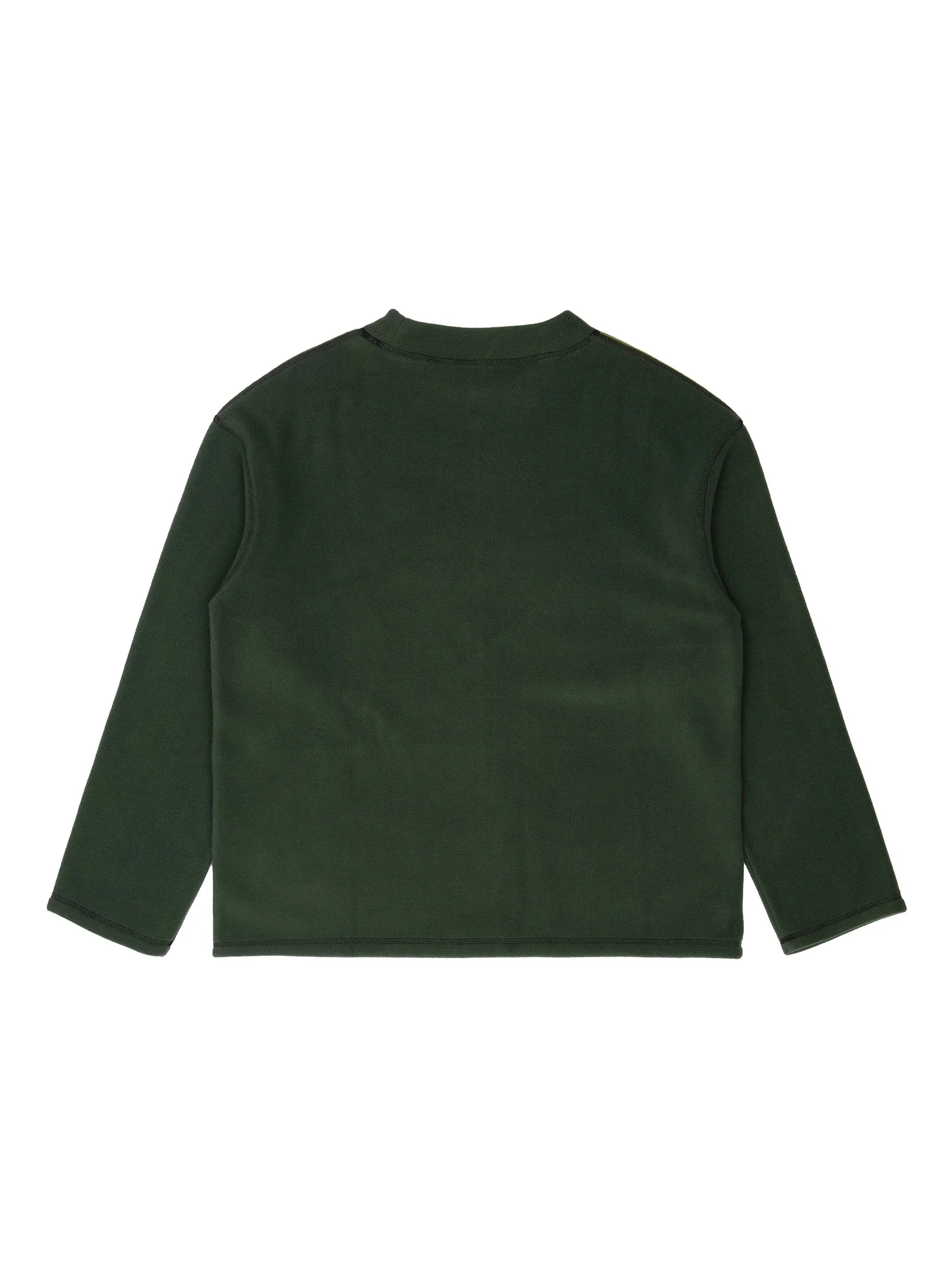 Sexhippies Box Fleece Crew Neck - Forest / Olive - Image 2