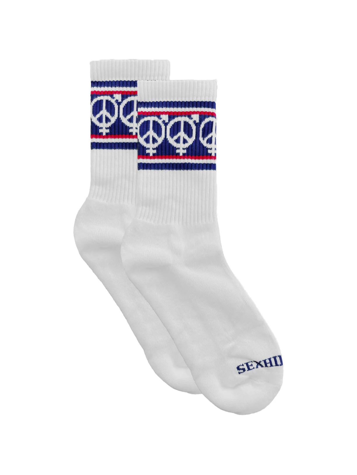 Sexhippies OG Striped Sock - White / Red / Navy