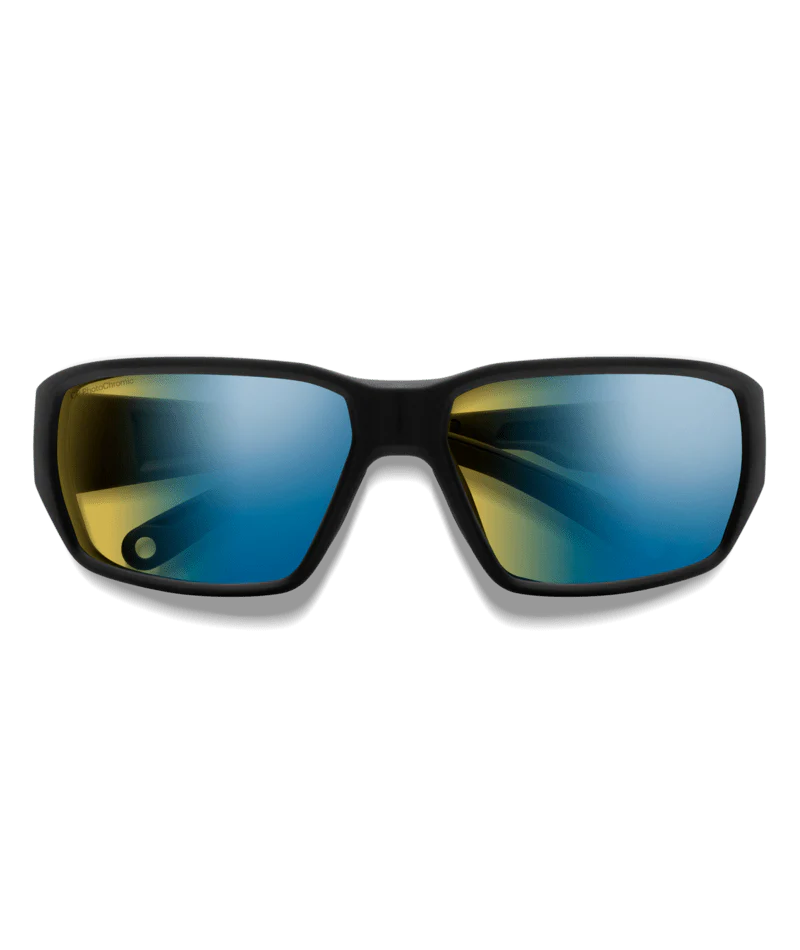 Smith Hookset - Matte Black / ChromaPop Glass PolarChromic Yellow Blue Mirror - Image 3