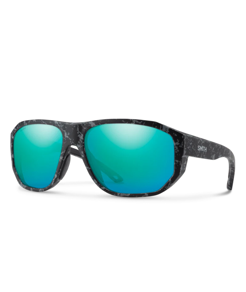 Smith Outrigger - Matte Ash Marble / ChromaPop Polarized Opal Mirror Lens