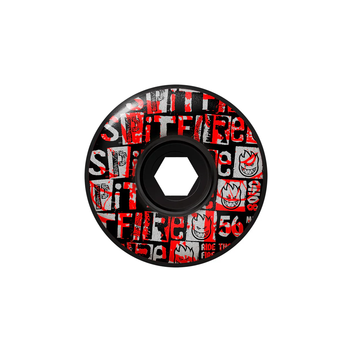 Spitfire 80HD Ransom Radial Full Black - 56mm