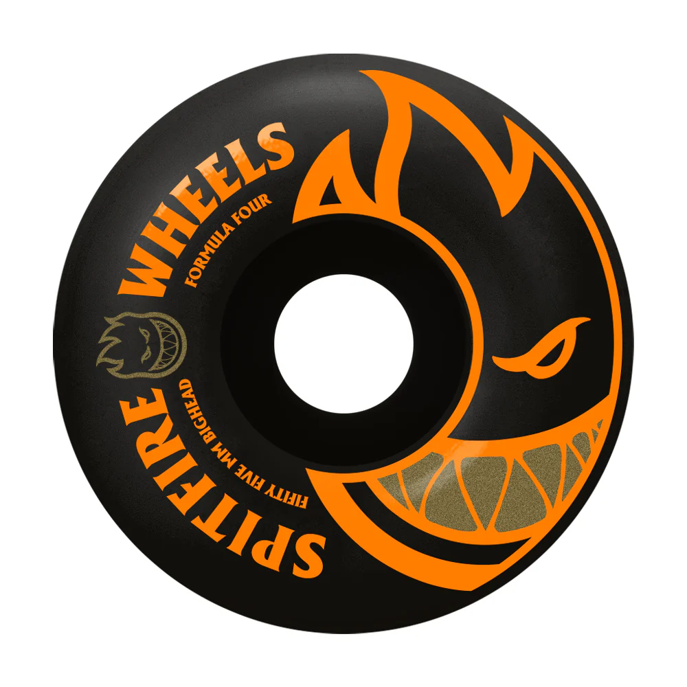 Spitfire F4 99d Bighead Blk/Org Wheels - 55mm