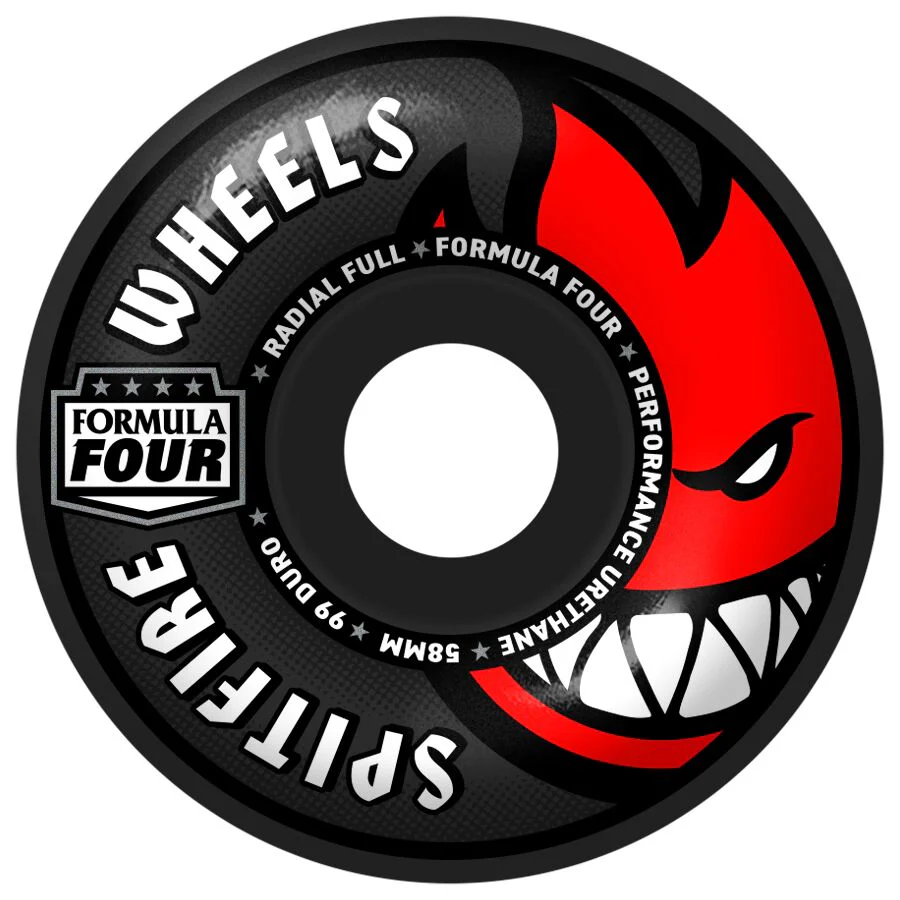 Spitfire F499 Radial Full Black - 58mm