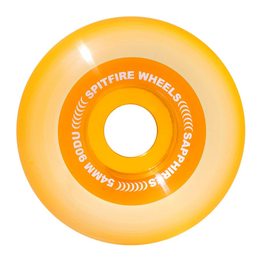 Spitfire Sapphire 90DU Clear/Orange - 54mm