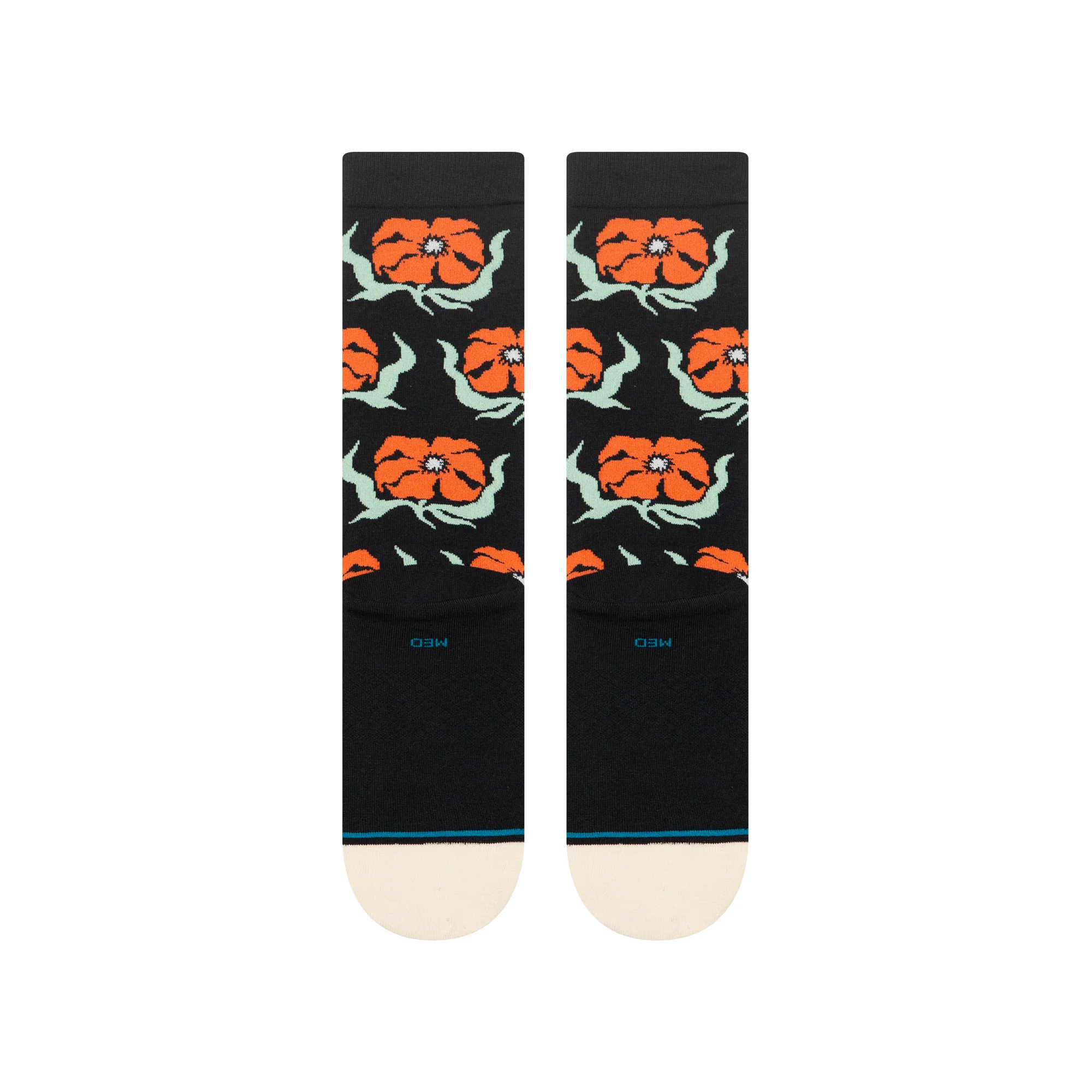Stance Broadcast Floral Crew - Black - Image 3