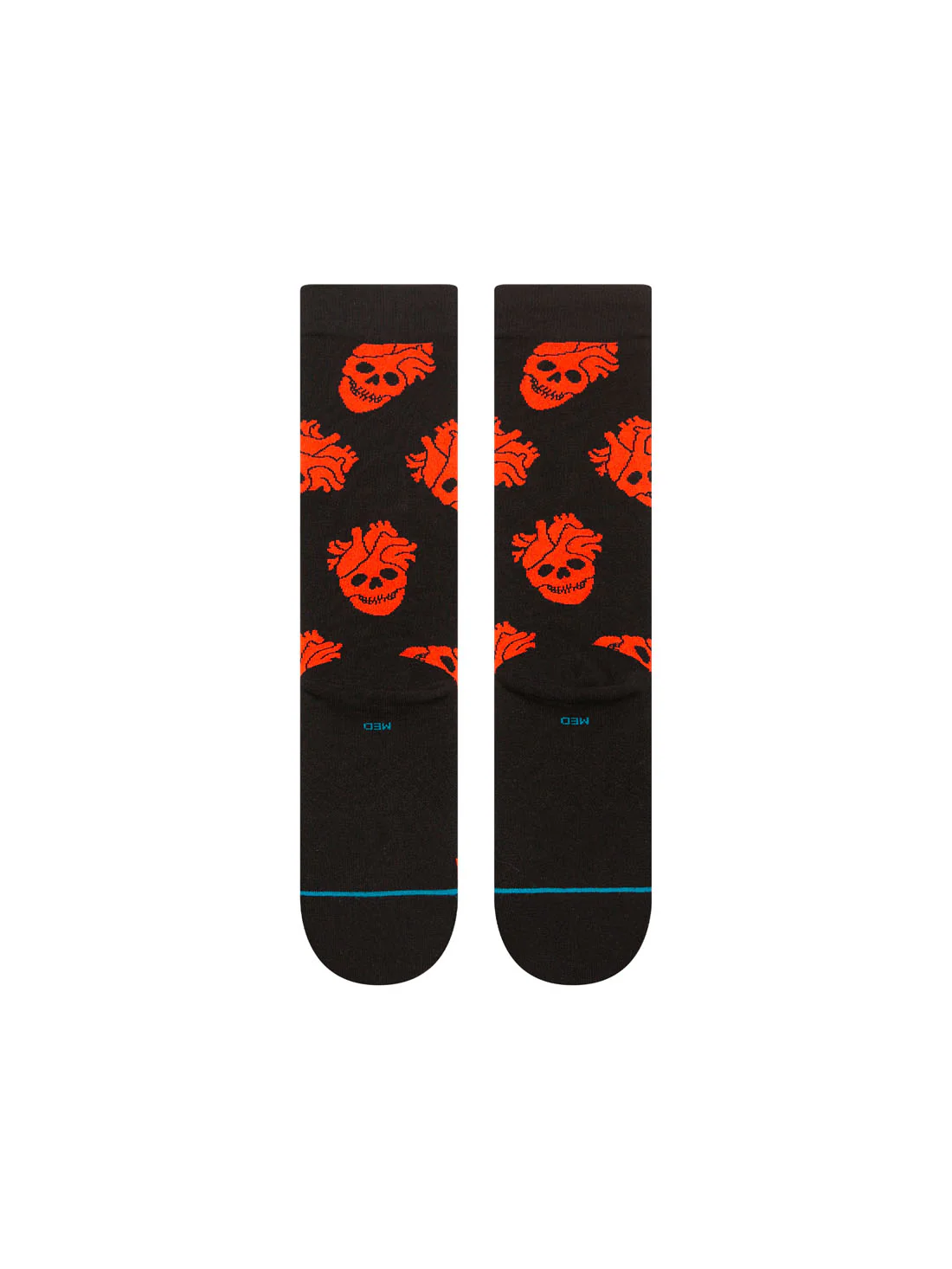 Stance Fallin in Skull Crew Sock - Black - Image 3