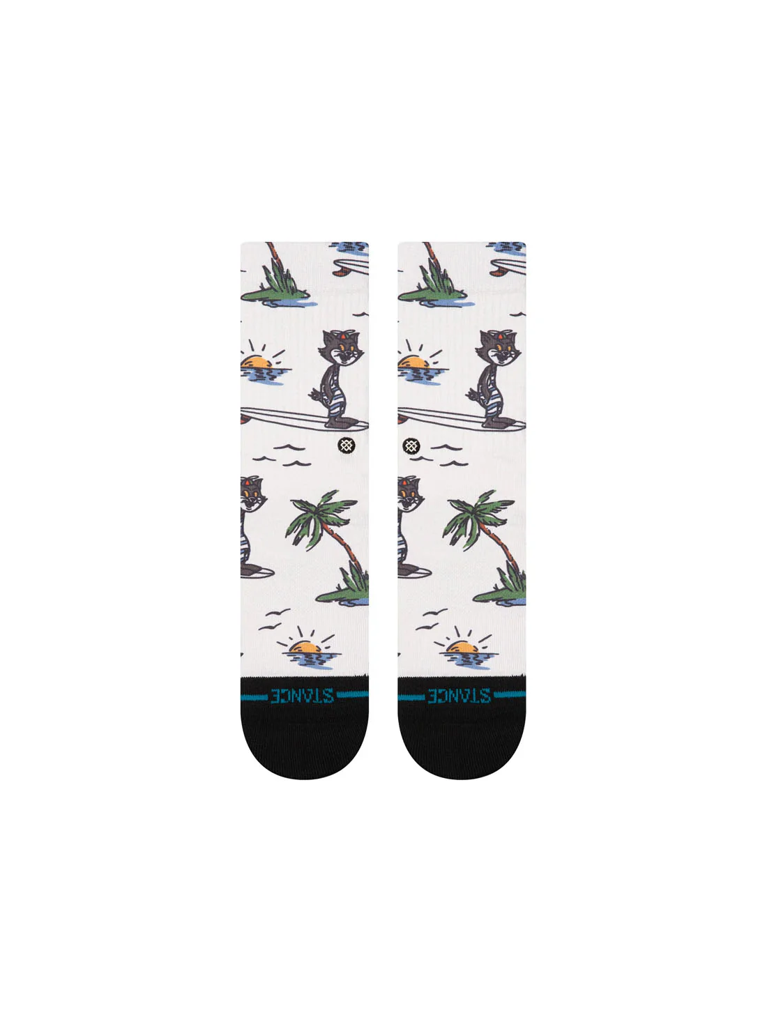 Stance Kool Katz Surf Crew Sock - Canvas - Image 2