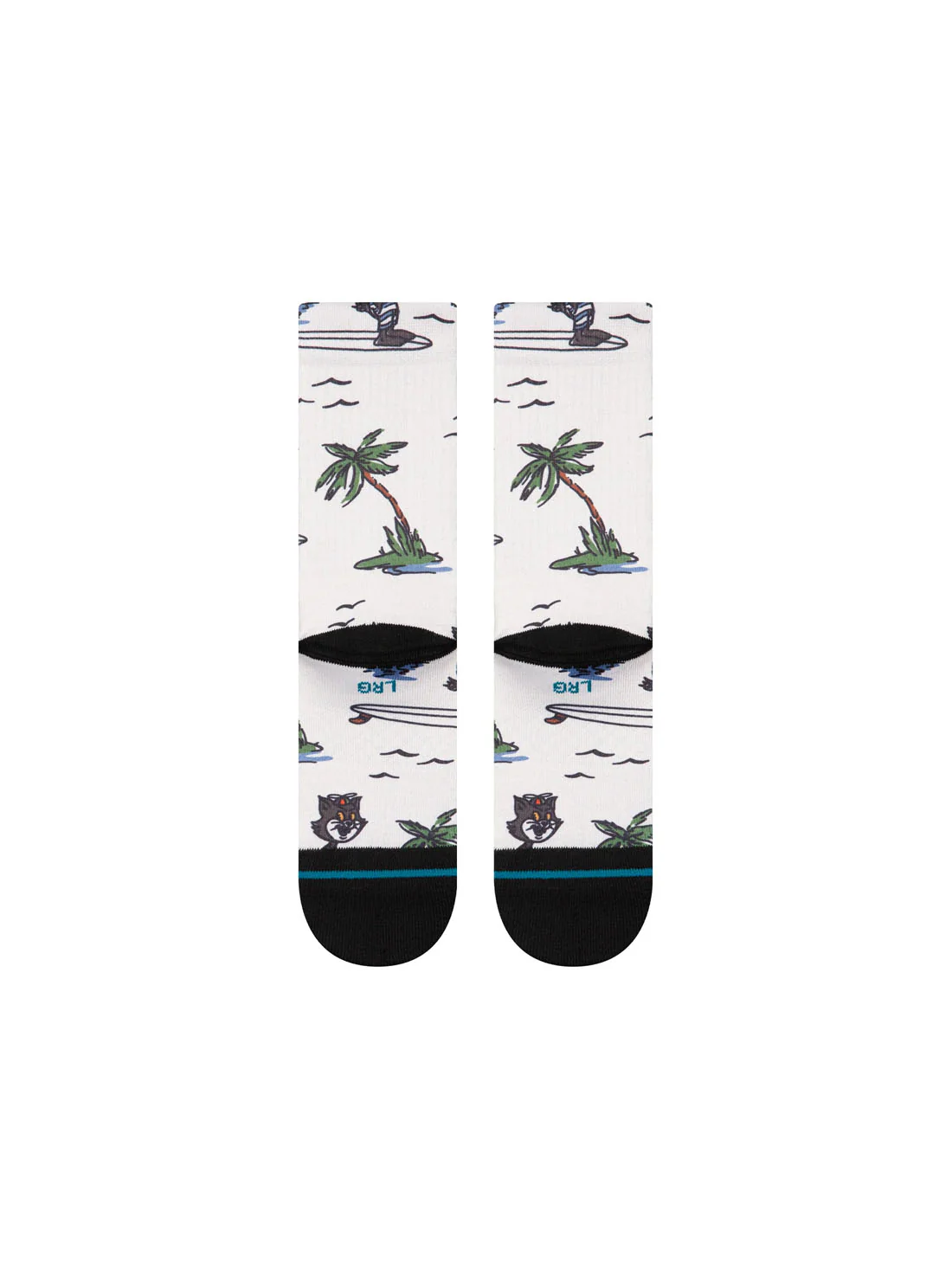 Stance Kool Katz Surf Crew Sock - Canvas - Image 3