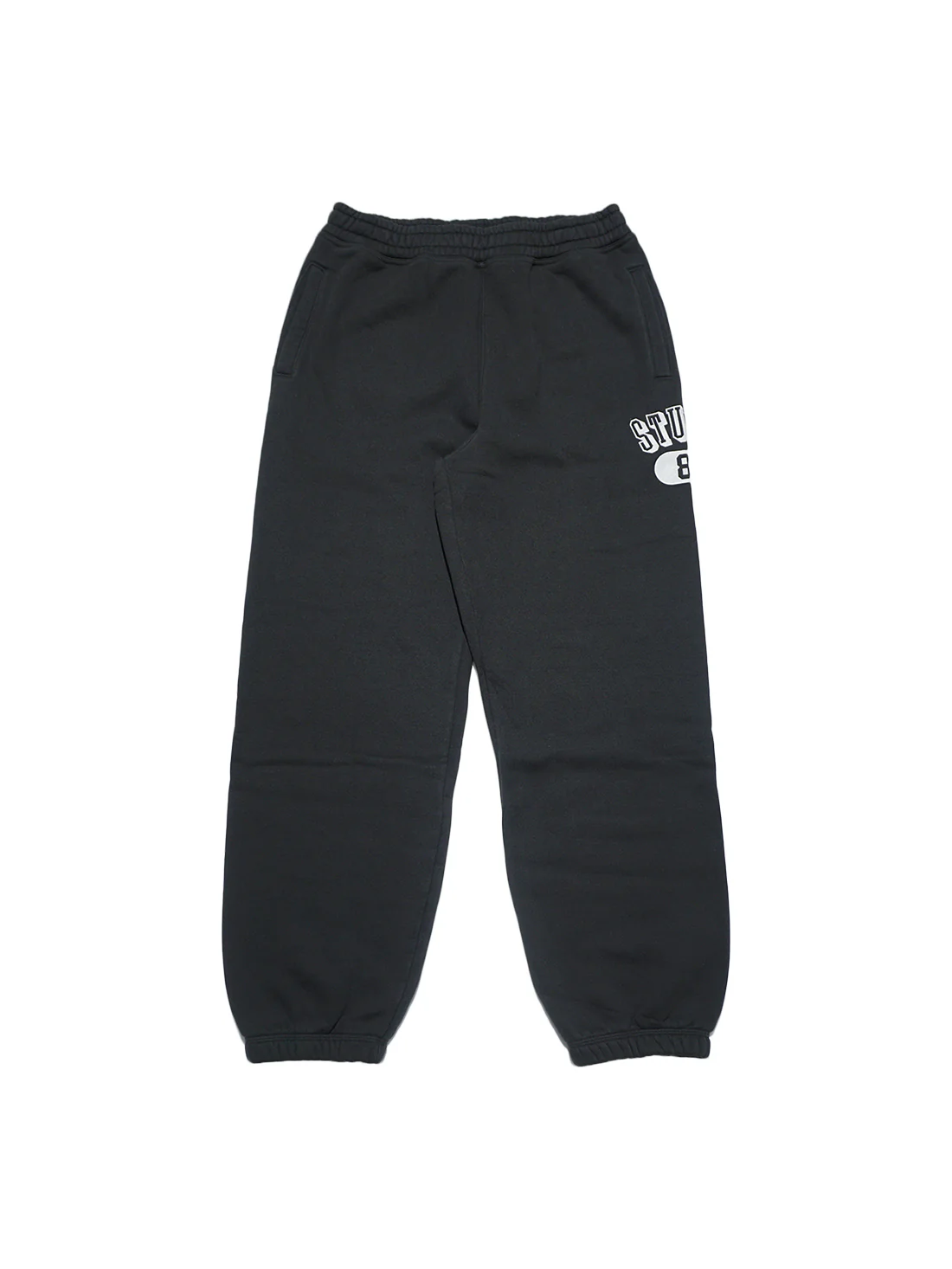 Stussy 80 Fleece Pant - Washed Black