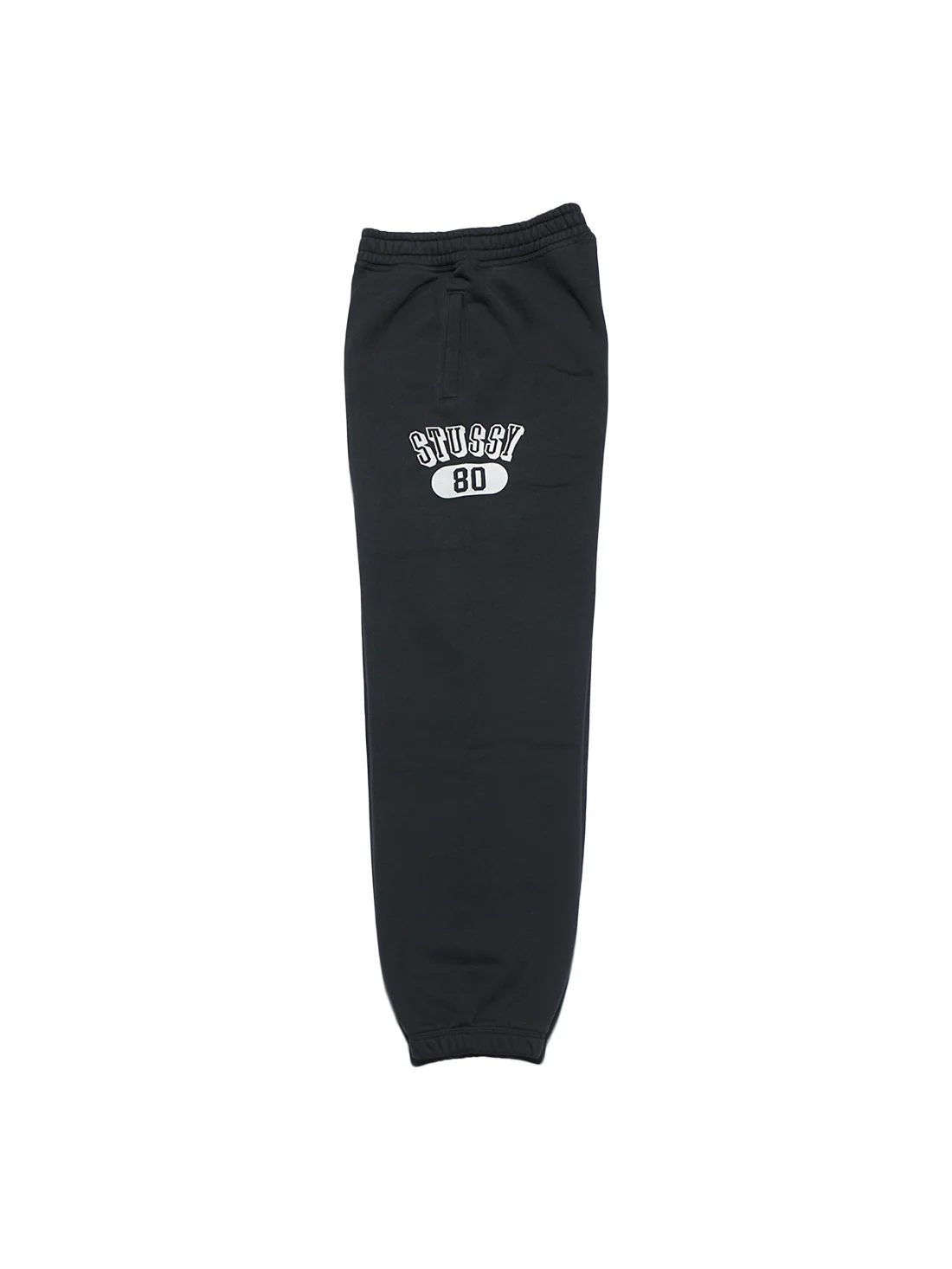 Stussy 80 Fleece Pant - Washed Black - Image 3