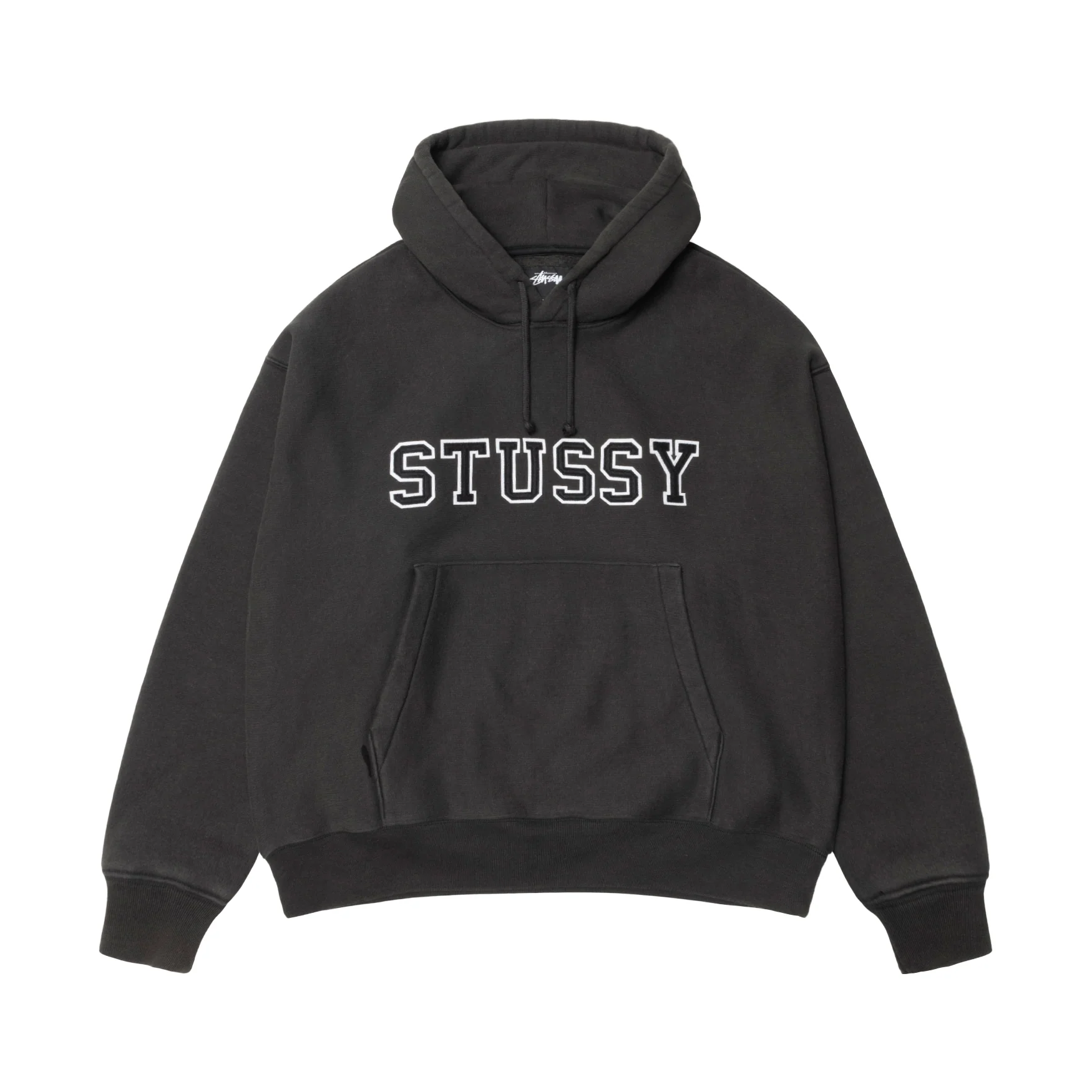 Stussy Applique Hood - Black