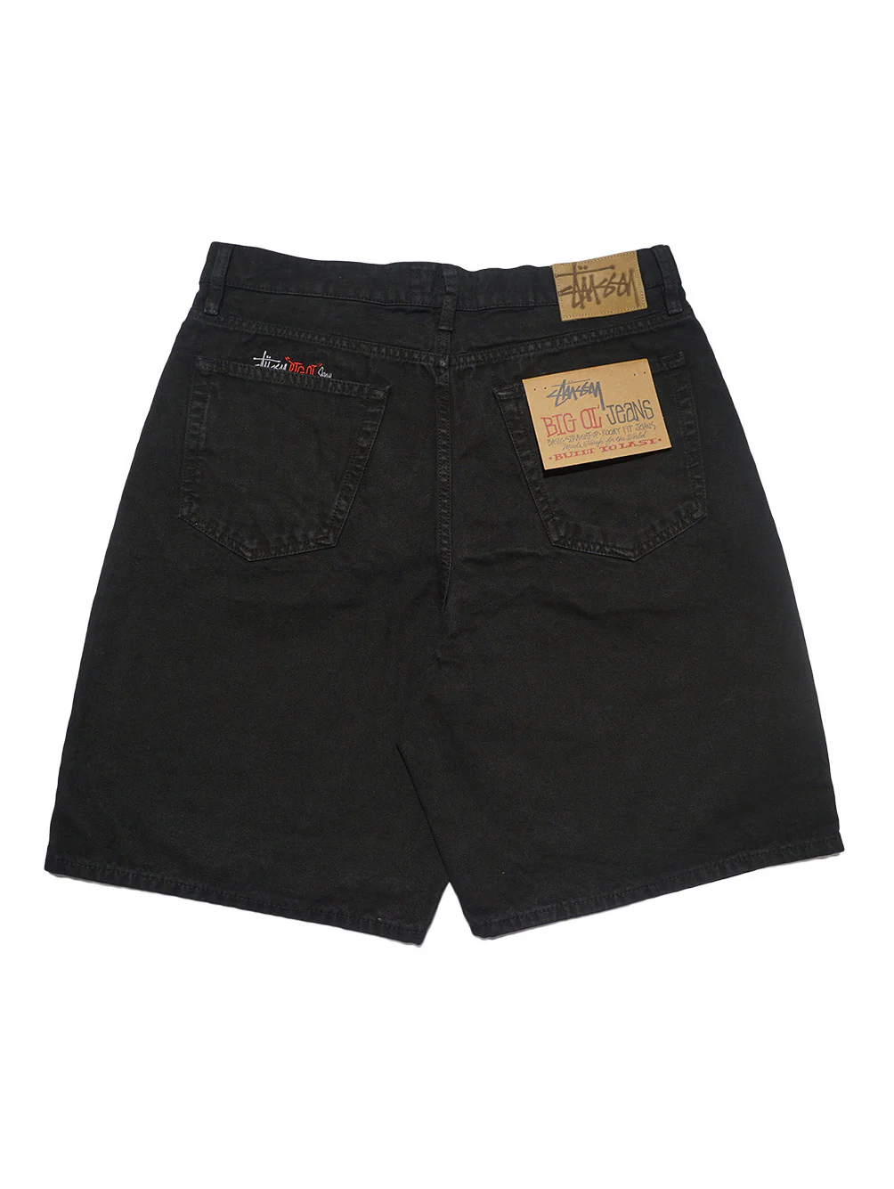 Stussy Big Ol Shorts - Washed Canvas Black - Image 2