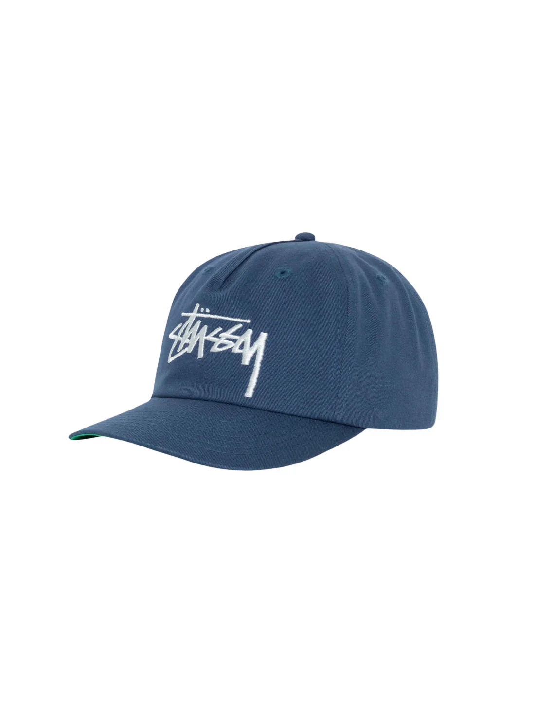 Stussy Big Stock Mid Depth Cap - Dark Blue - Image 2