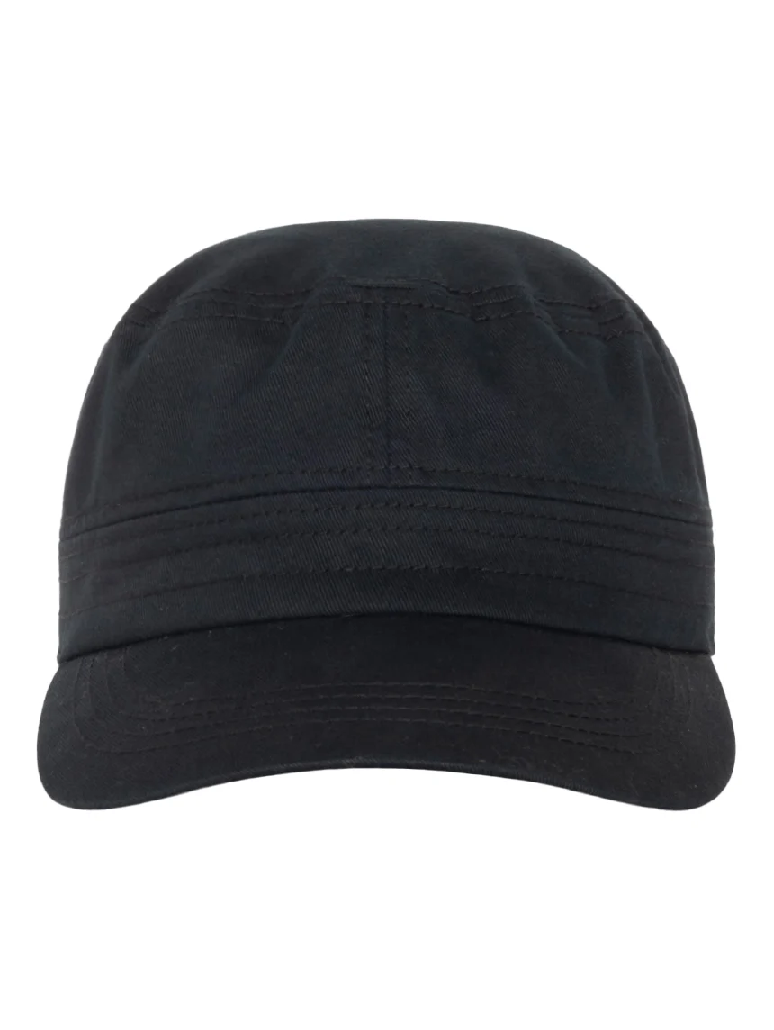 Stussy Cadet Helvetica Logo Cap - Black
