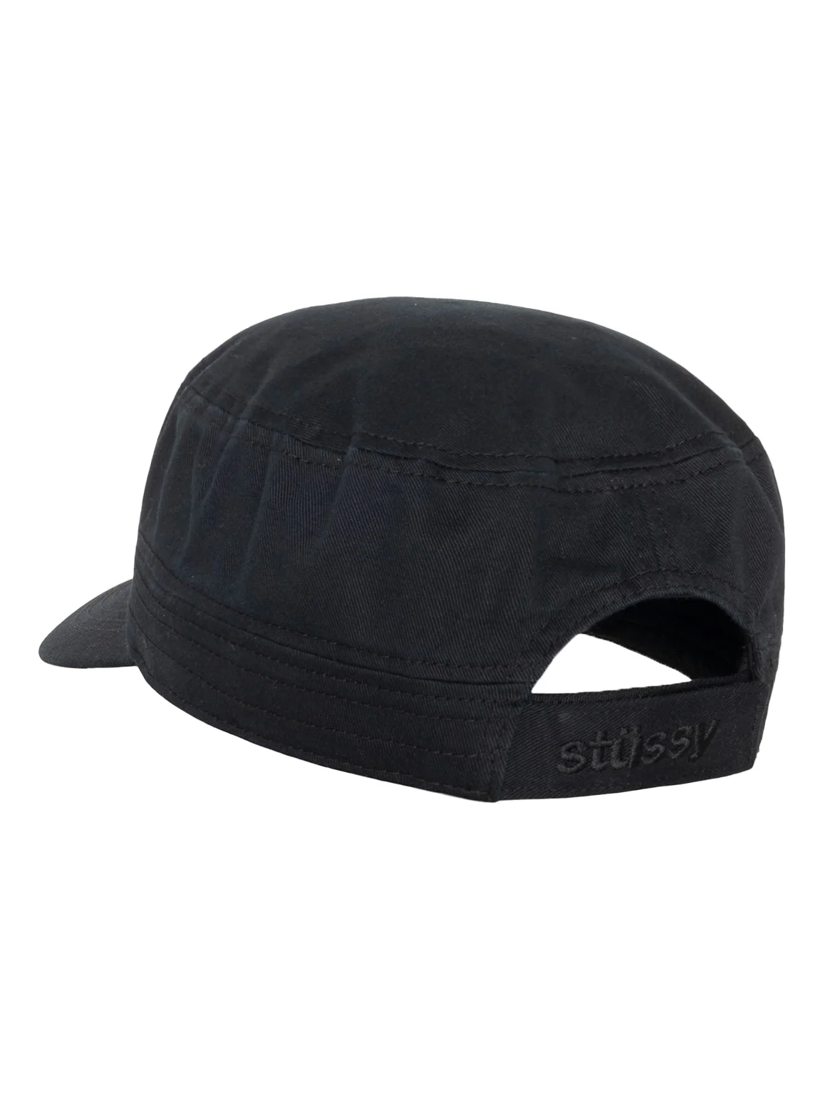 Stussy Cadet Helvetica Logo Cap - Black - Image 3