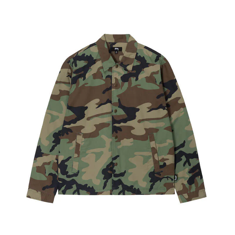 Stussy Coach Shirt - Woodland Camo - Image 2