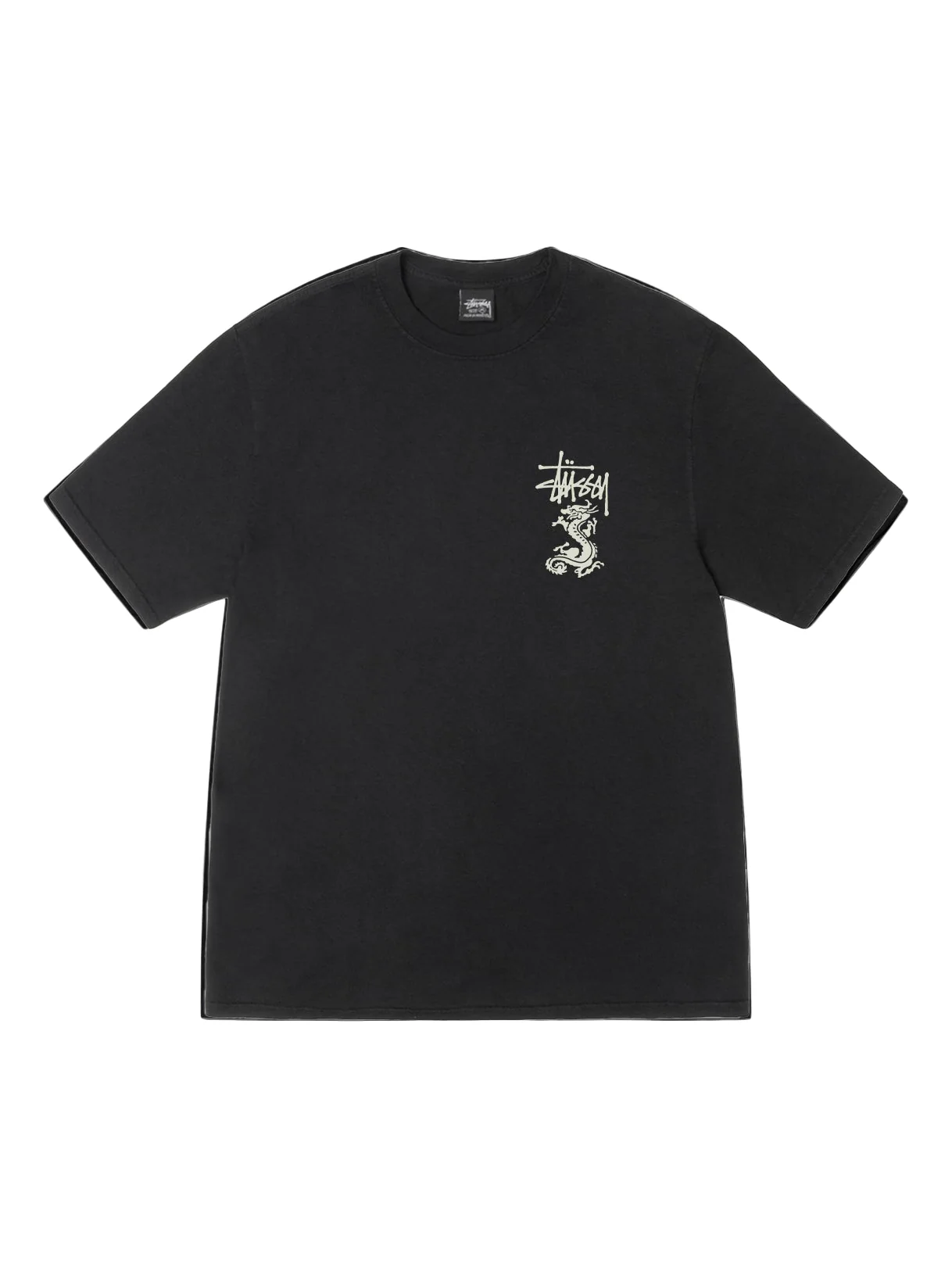 Stussy Double Dragon Pig. Dyed Tee - Black - Image 2