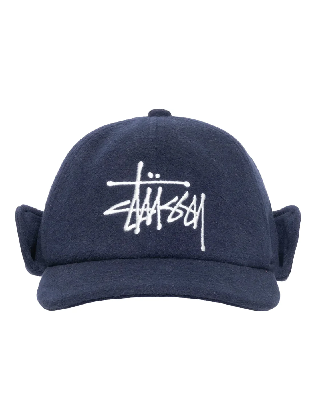 Stussy Ear Flap Wool Cap - Navy