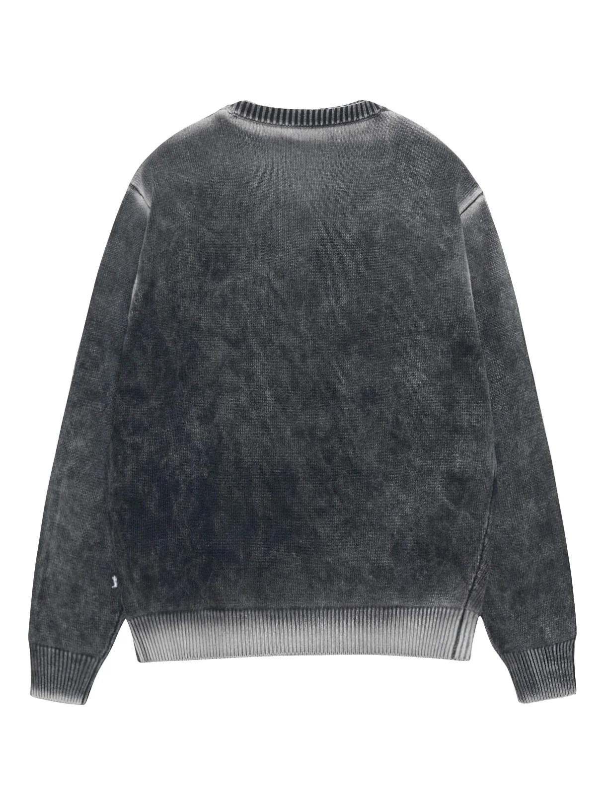 Stussy Faded Cotton Crewneck - Black - Image 2