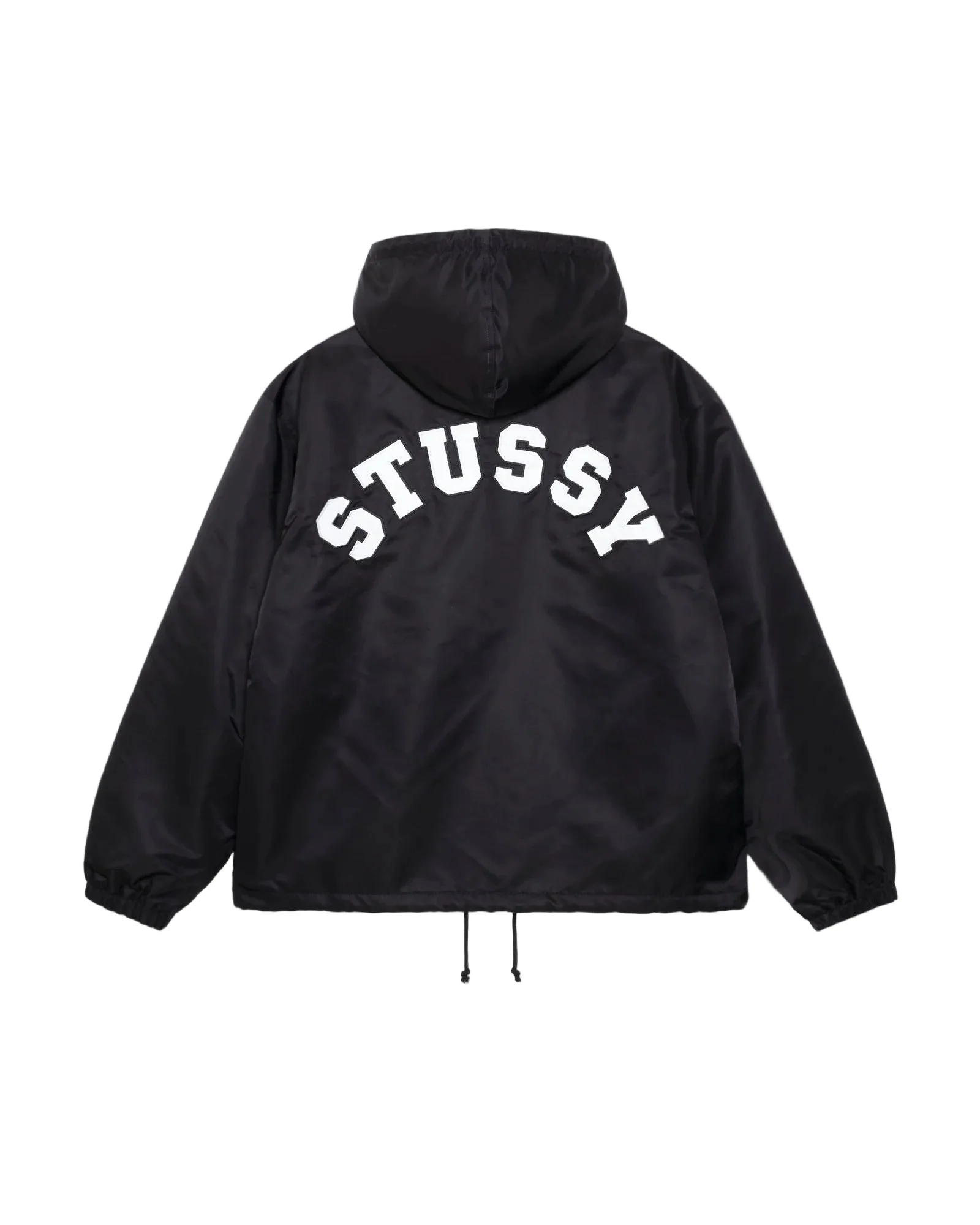 Stussy Hooded Coaches Jacket - Black