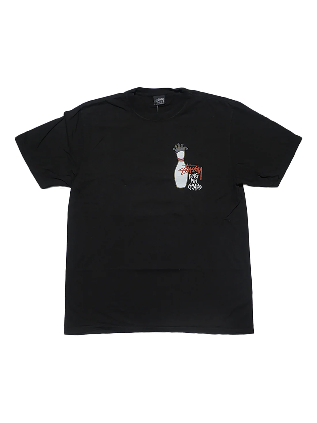 Stussy Kingpin Pigment Dyed Tee - Black - Image 2