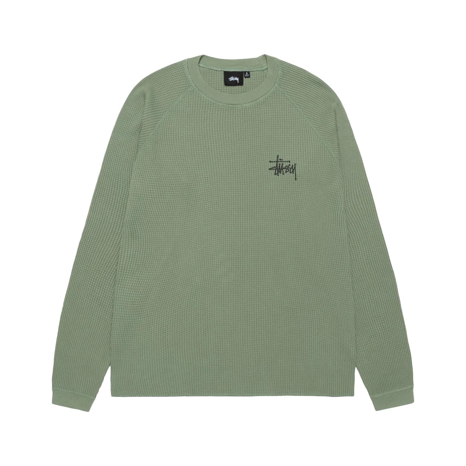 Stussy Raglan Thermal Basic Stock - Sage
