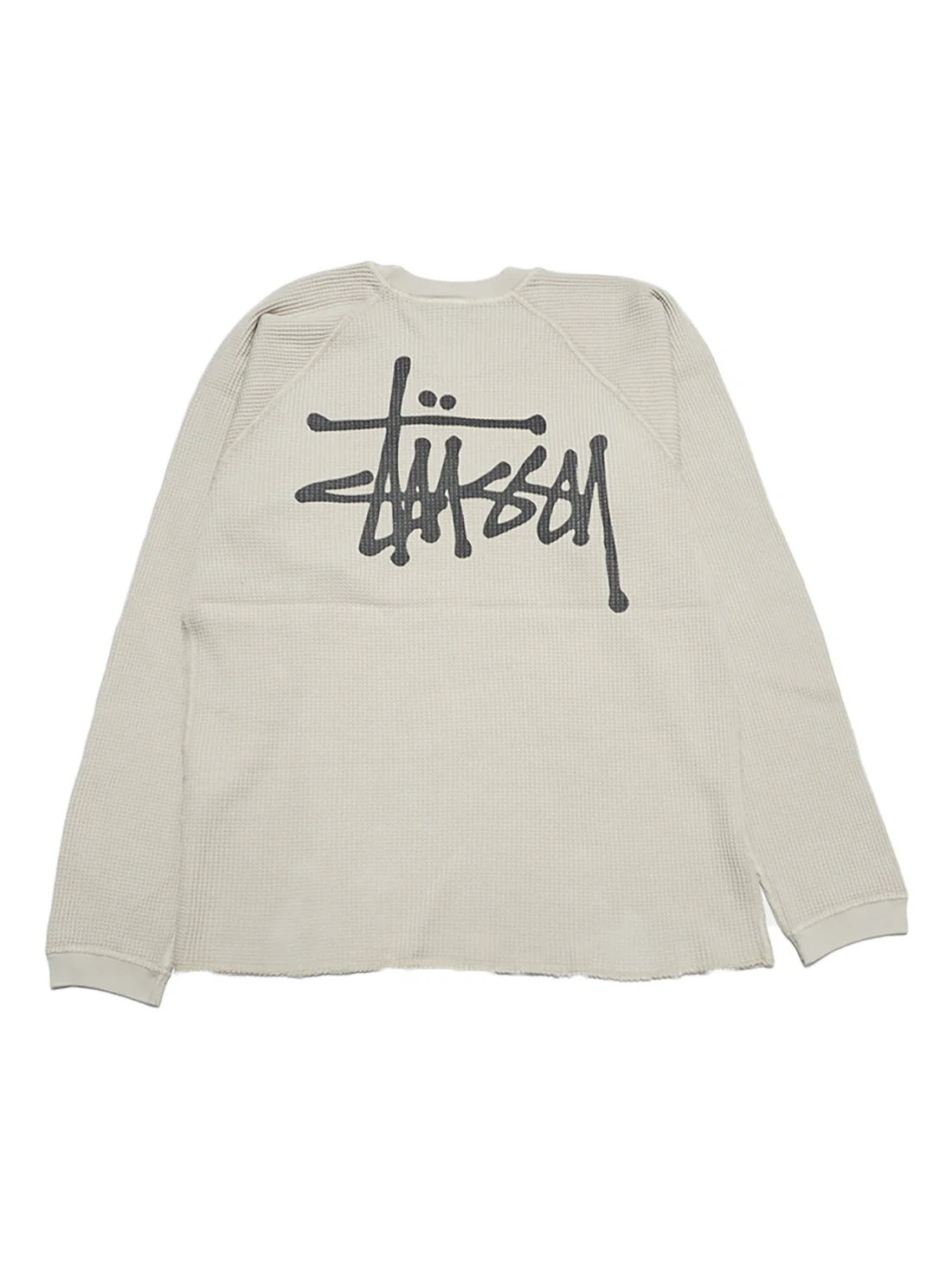 Stussy Raglan Thermal LS Crew - Bone