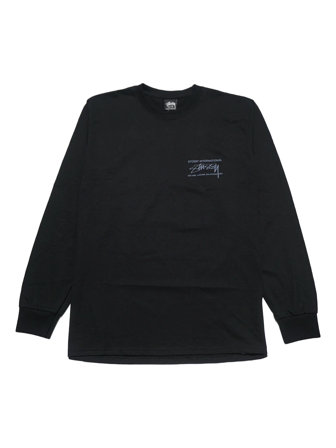 Stussy Smooth International LS Tee - Black - Image 2