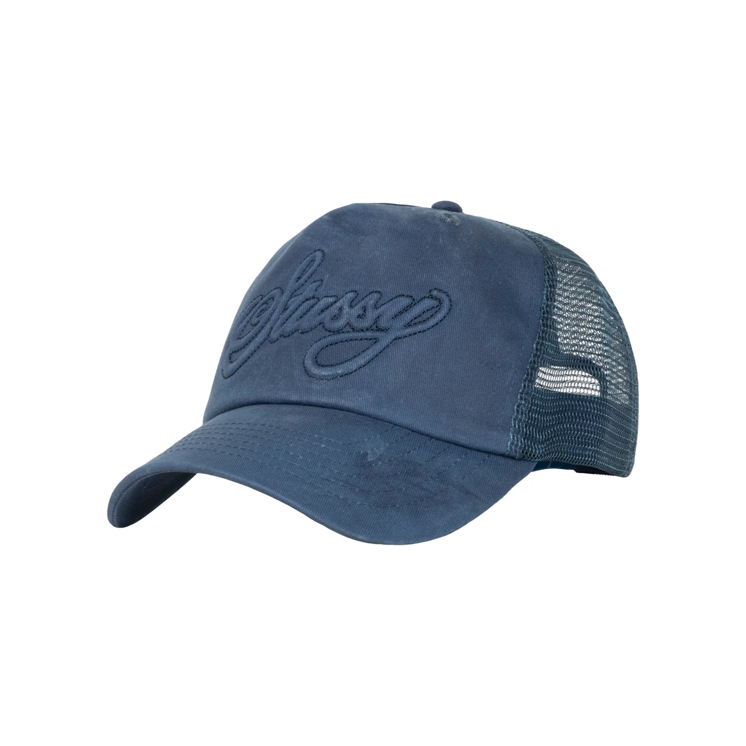 Stussy Trucker Cursive Stitch - Navy - Image 2