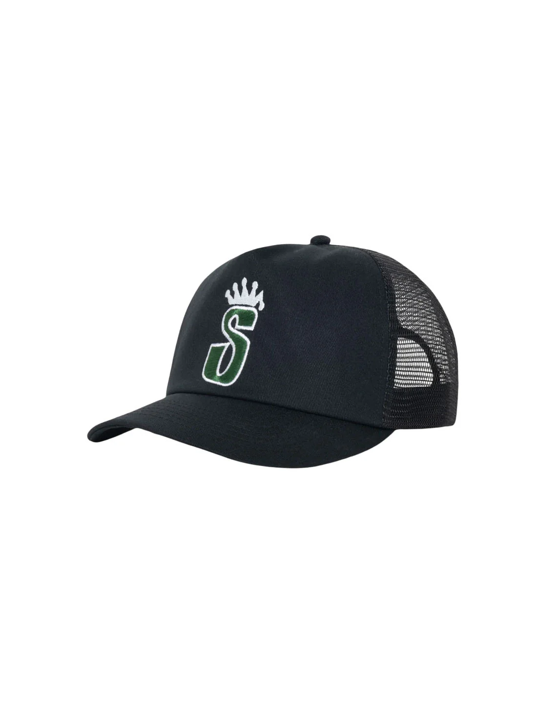 Stussy Trucker S Crown Cap - Shadow Black - Image 2