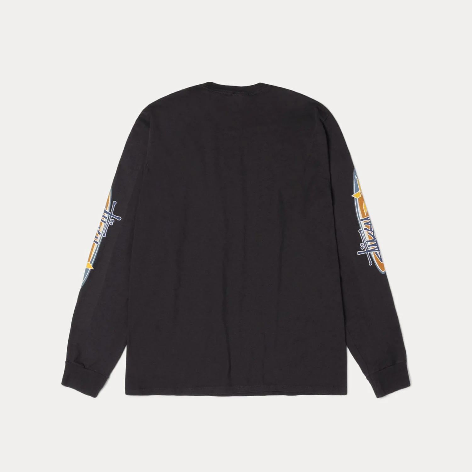 Stussy Two Star Pigment Dyed LS Tee - Faded Black - Image 2