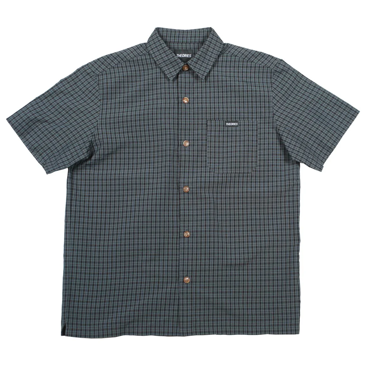 Theories Avignon Flannel Button-Up Shirt - Azure Blue