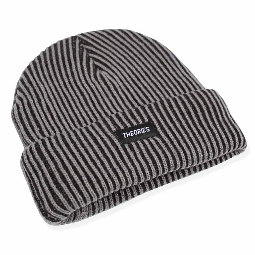 Theories 2 Tone Beanie - Grey / Black - Image 2