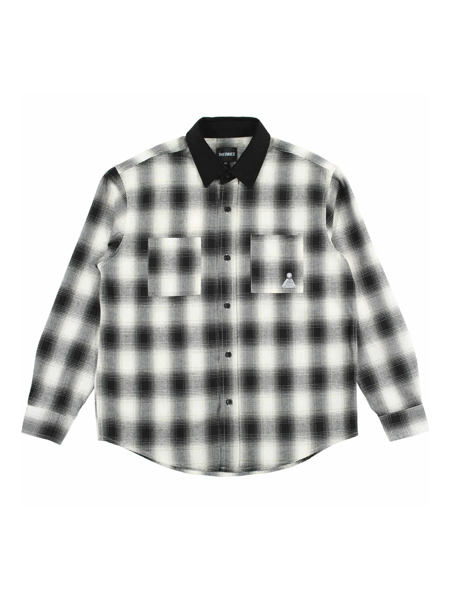 Theories Cascadia Flannel - Black / White