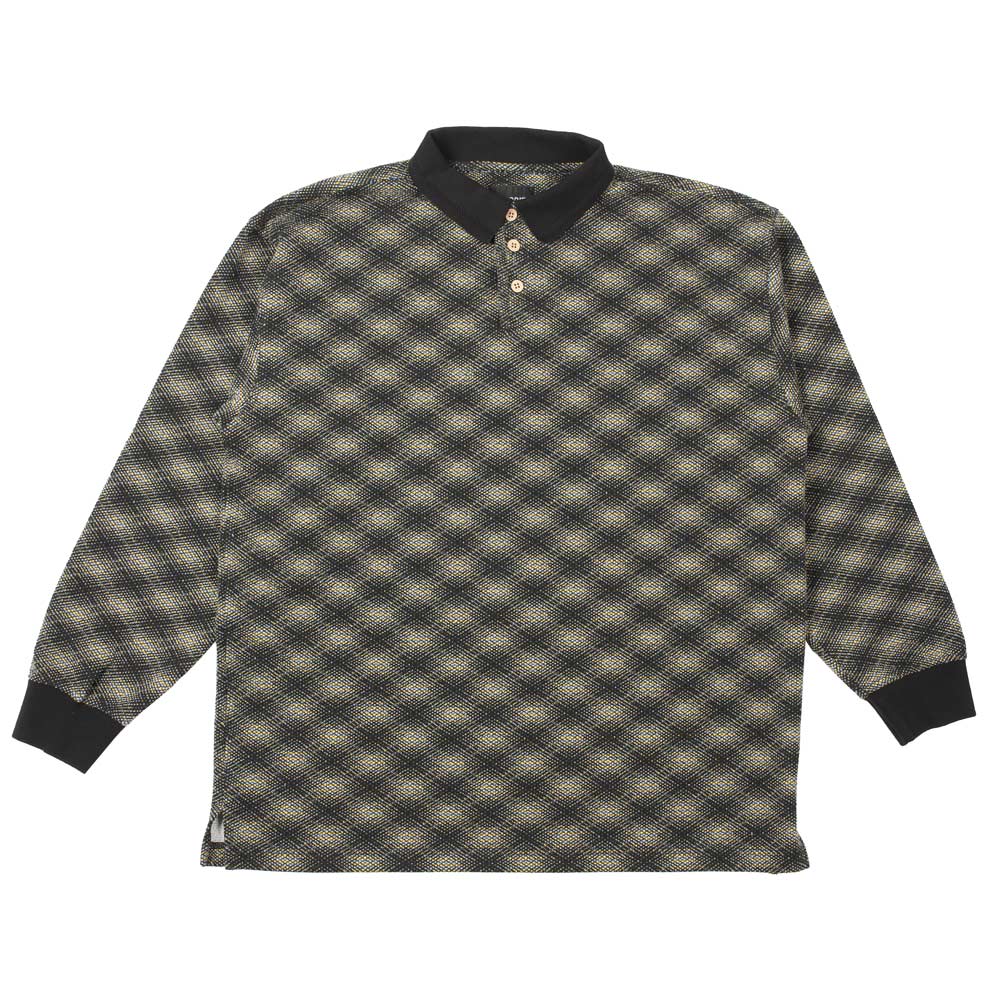 Theories E.S.P. Long Sleeve Polo - Black / Lilac