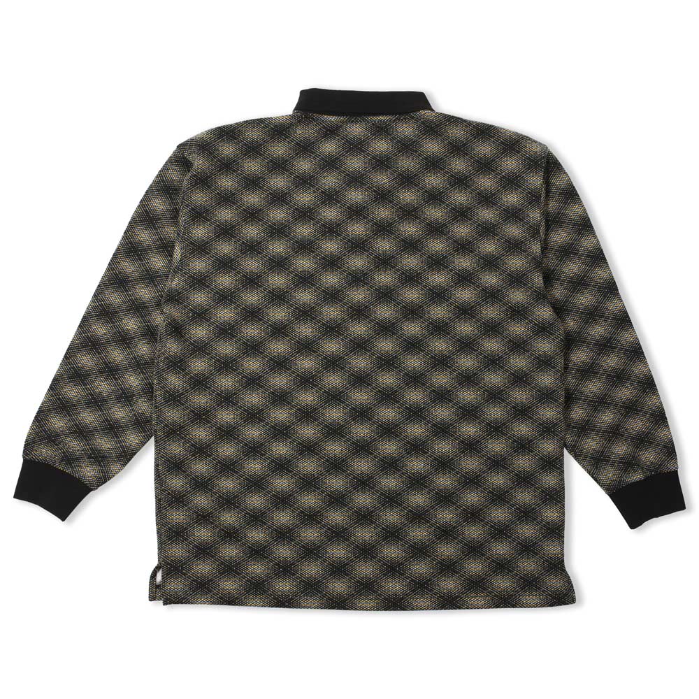 Theories E.S.P. Long Sleeve Polo - Black / Lilac - Image 2