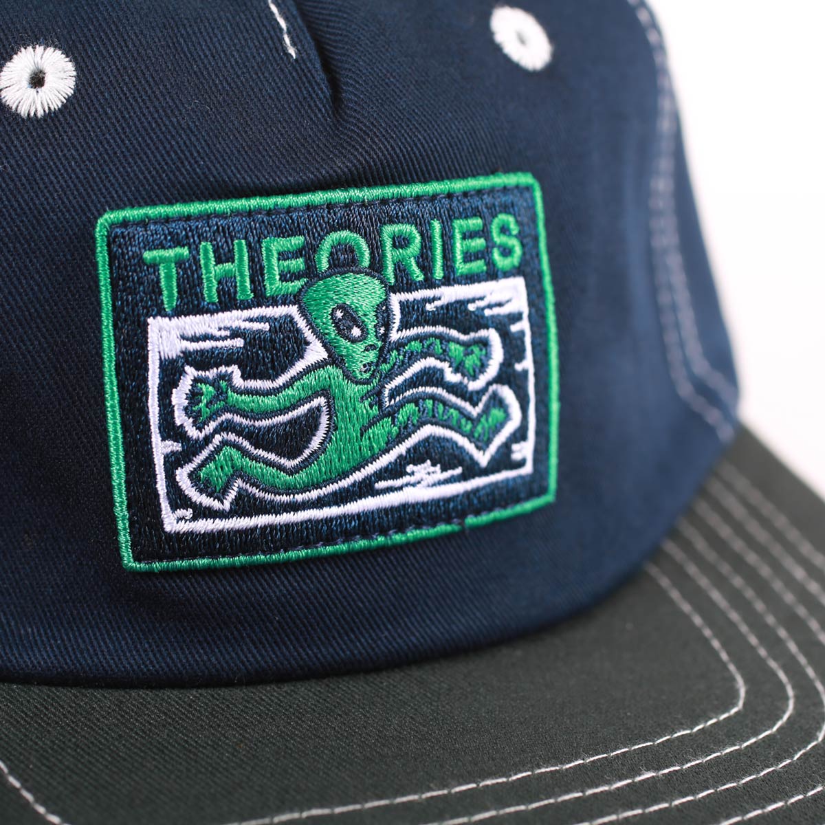 Theories Enigma Patch Snapback - Navy / Green - Image 2