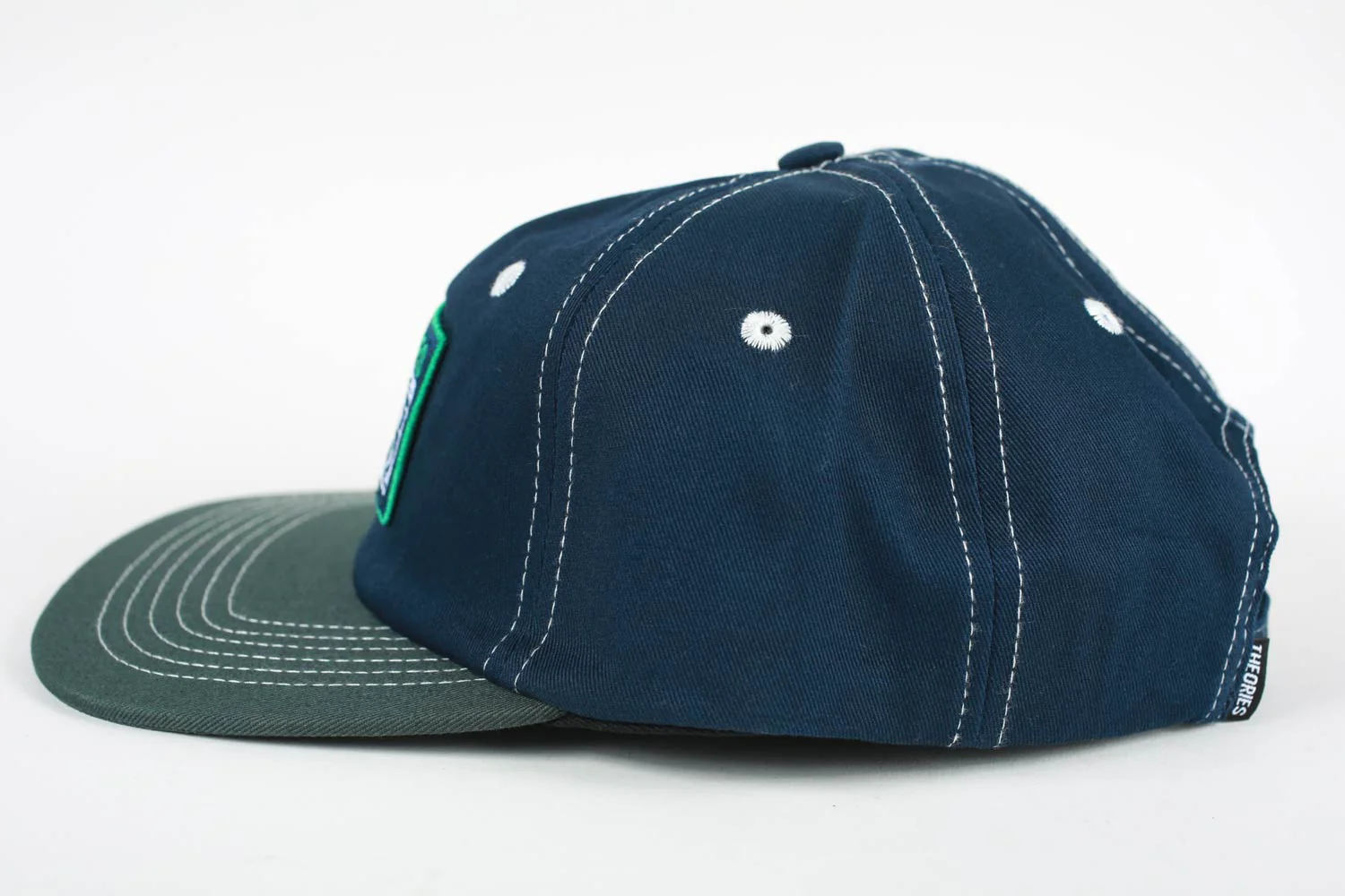 Theories Enigma Patch Snapback - Navy / Green - Image 4