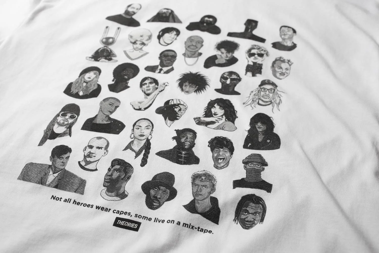 Theories Mixtape Tee - White - Image 2