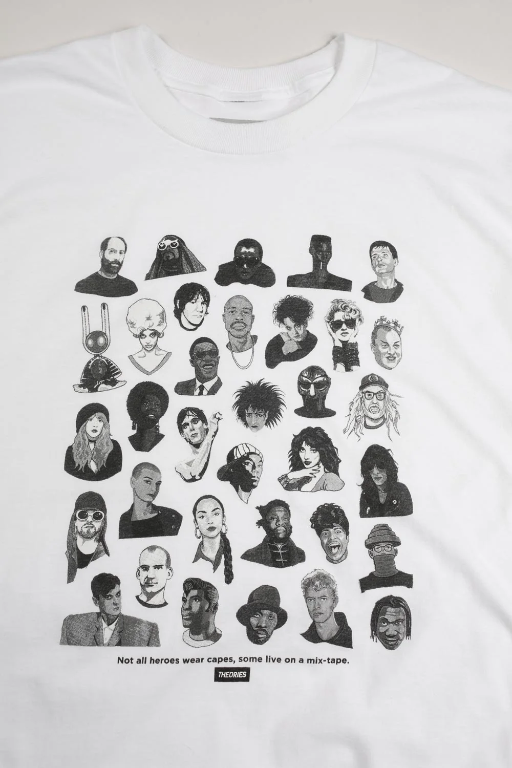 Theories Mixtape Tee - White - Image 3