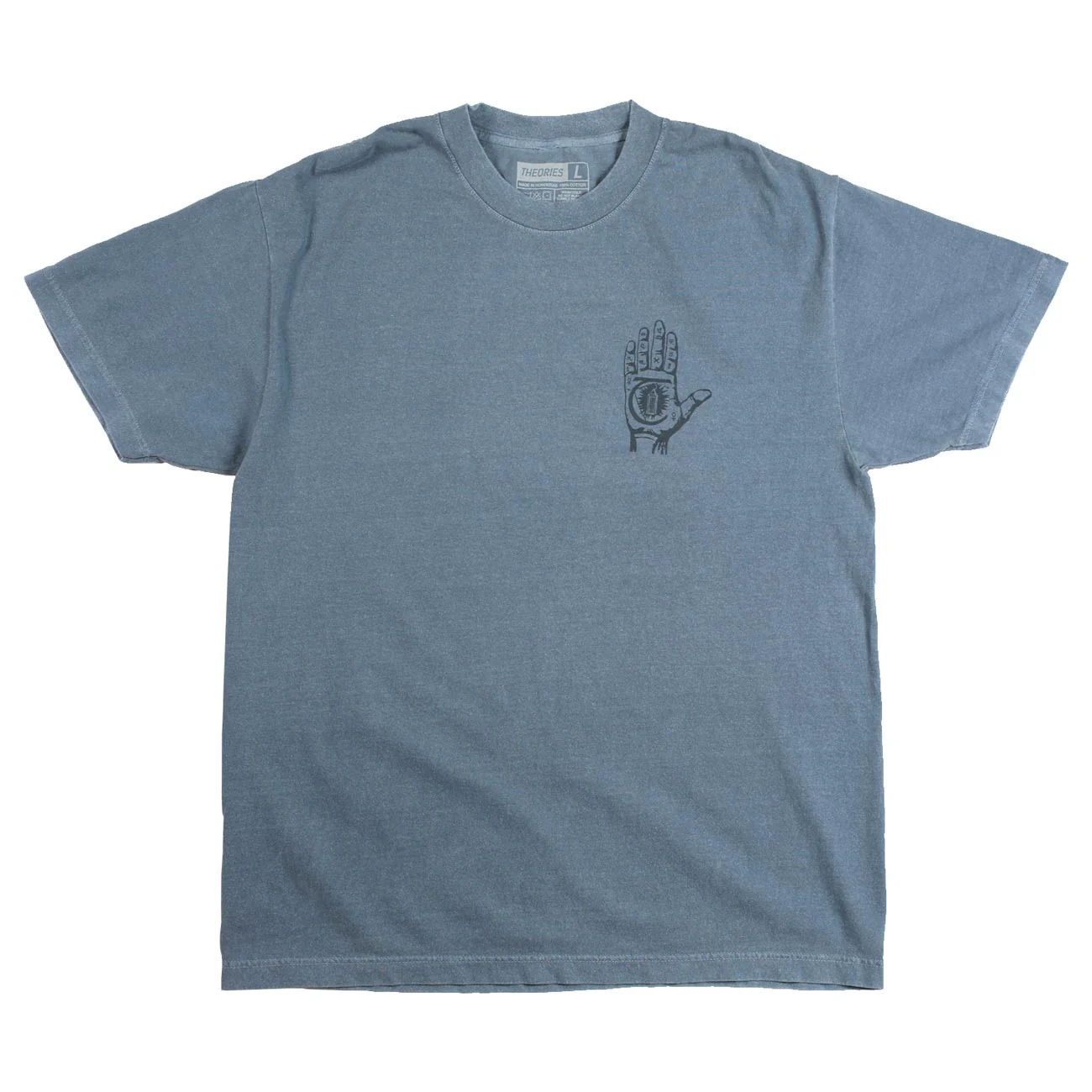Theories Mystic Advisor Garment Dyed Tee - Washed Navy - Image 2