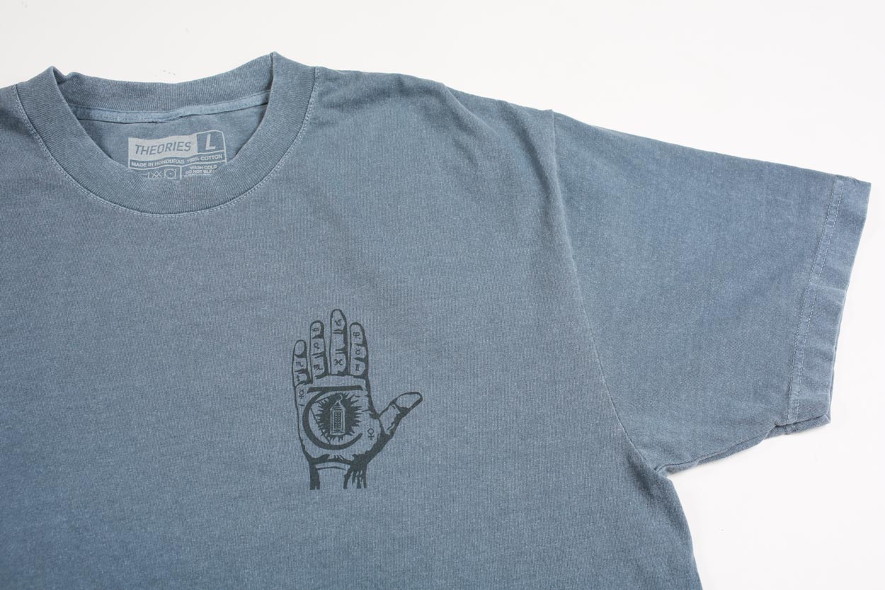 Theories Mystic Advisor Garment Dyed Tee - Washed Navy - Image 4