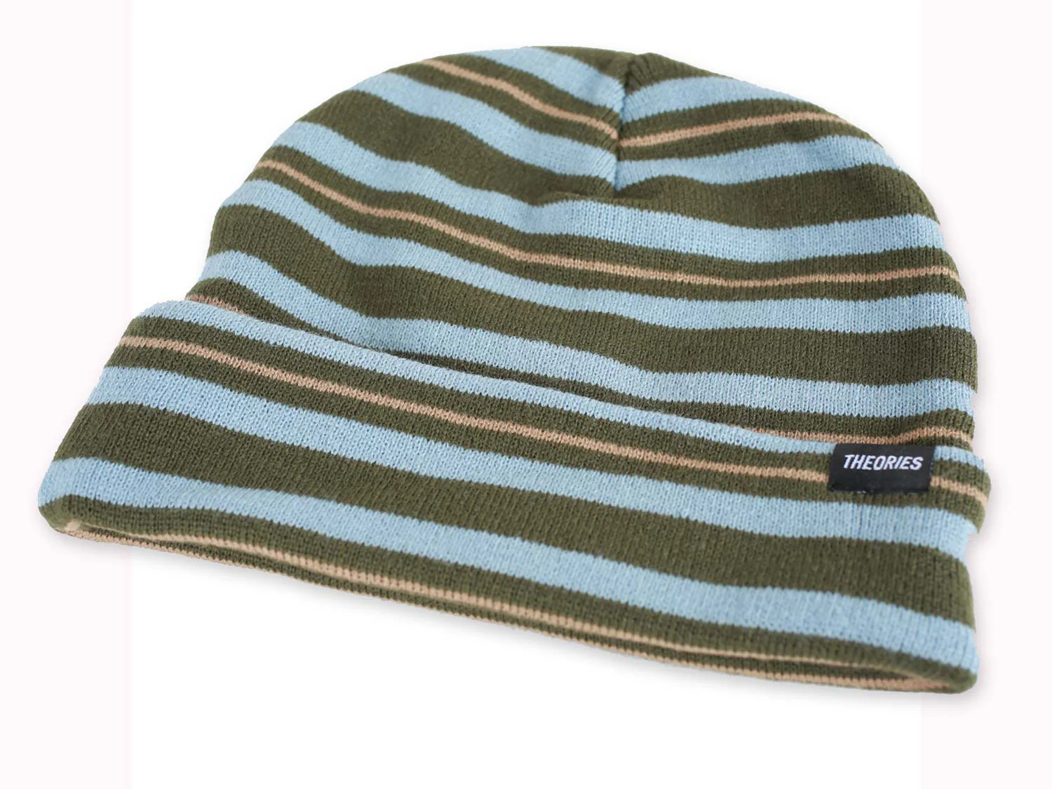 Theories New School Beanie - Evergreen / Sky Blue - Image 2