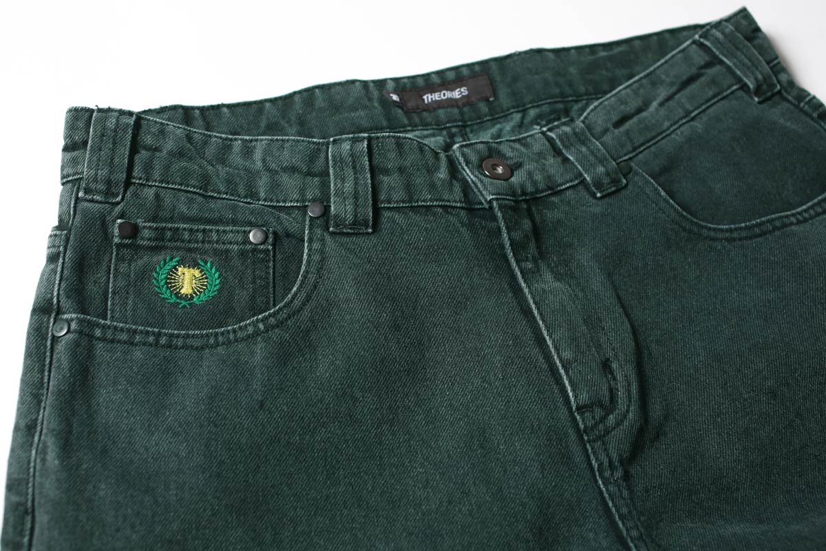 Theories Plaza Jeans - Washed Evergreen - Image 3